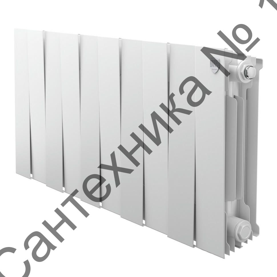 Радиатор биметаллический Royal Thermo PianoForte 300 Bianco Traffico 10 секций, боковое подключение