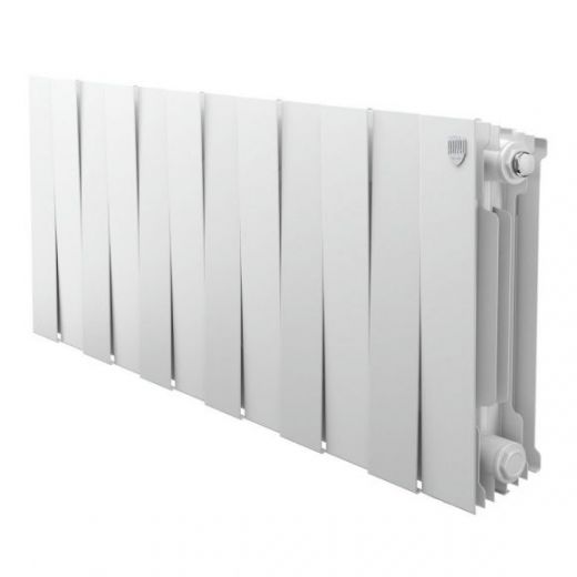 Радиатор биметаллический Royal Thermo PianoForte 300 Bianco Traffico 12 секций, боковое подключение