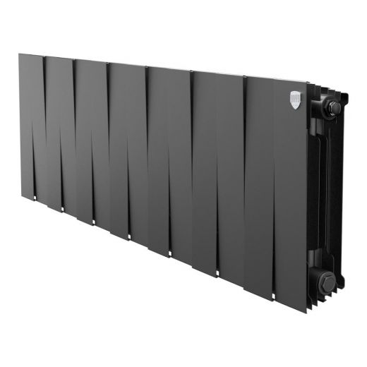 Радиатор биметаллический Royal Thermo PianoForte 300 Noir Sable 14 секций, боковое подключение