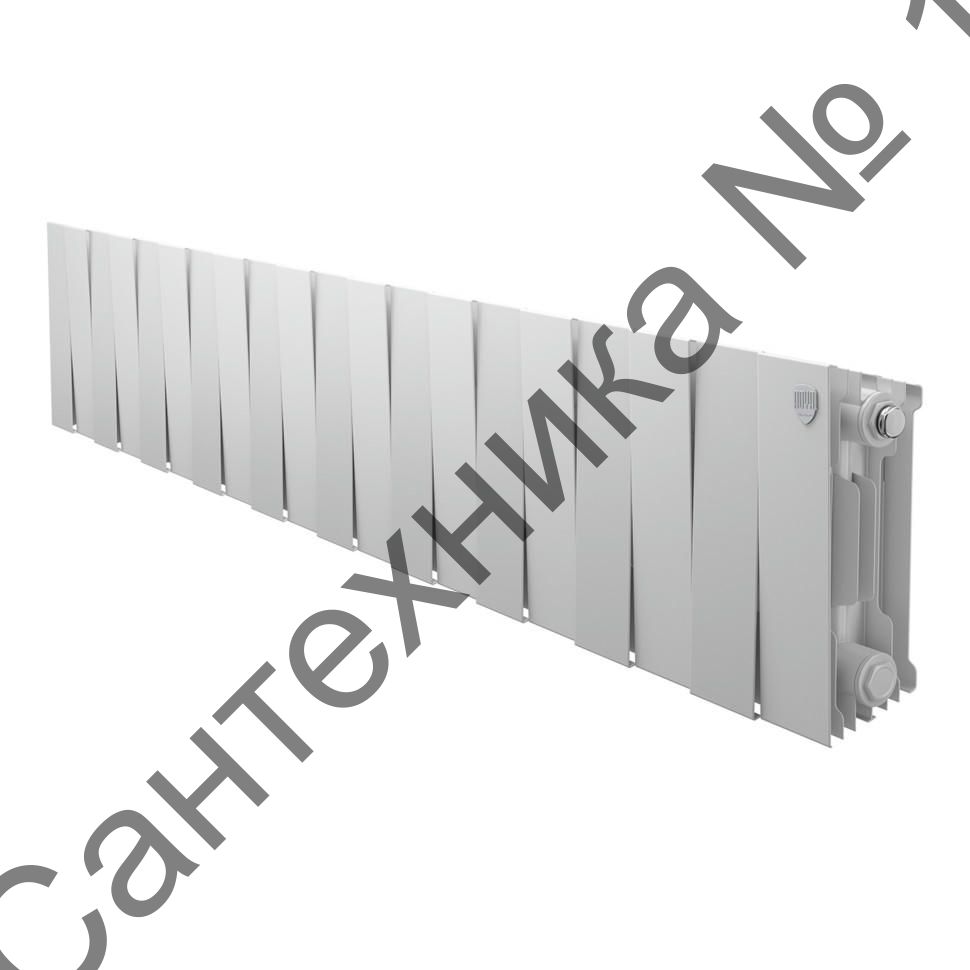 Радиатор биметаллический Royal Thermo PianoForte 200 Bianco Traffico 20 секций, боковое подключение