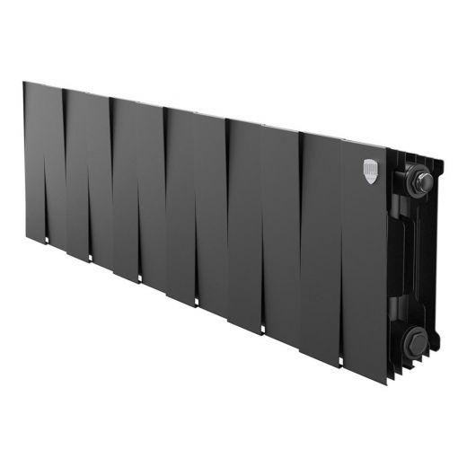 Радиатор биметаллический Royal Thermo PianoForte 200 Noir Sable 12 секций, боковое подключение
