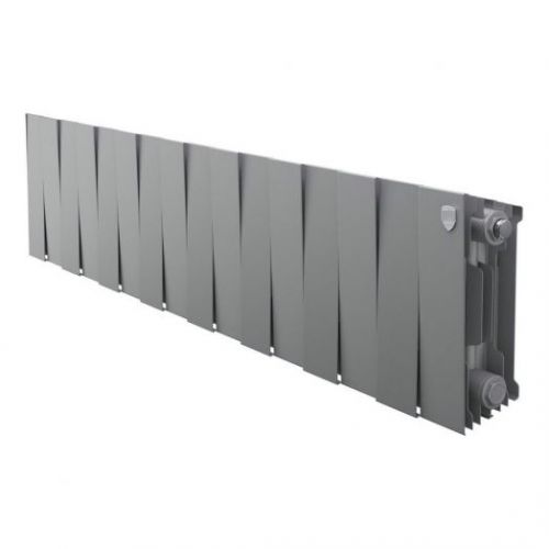 Радиатор биметаллический Royal Thermo PianoForte 200 Silver Satin 16 секций, боковое подключение