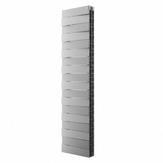 Радиатор биметаллический Royal Thermo PianoForte Tower 300 Silver Satin 18 секций, боковое подключение