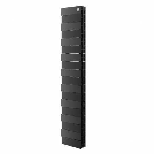 Радиатор биметаллический Royal Thermo PianoForte Tower 200 Noir Sable 18 секций, боковое подключение