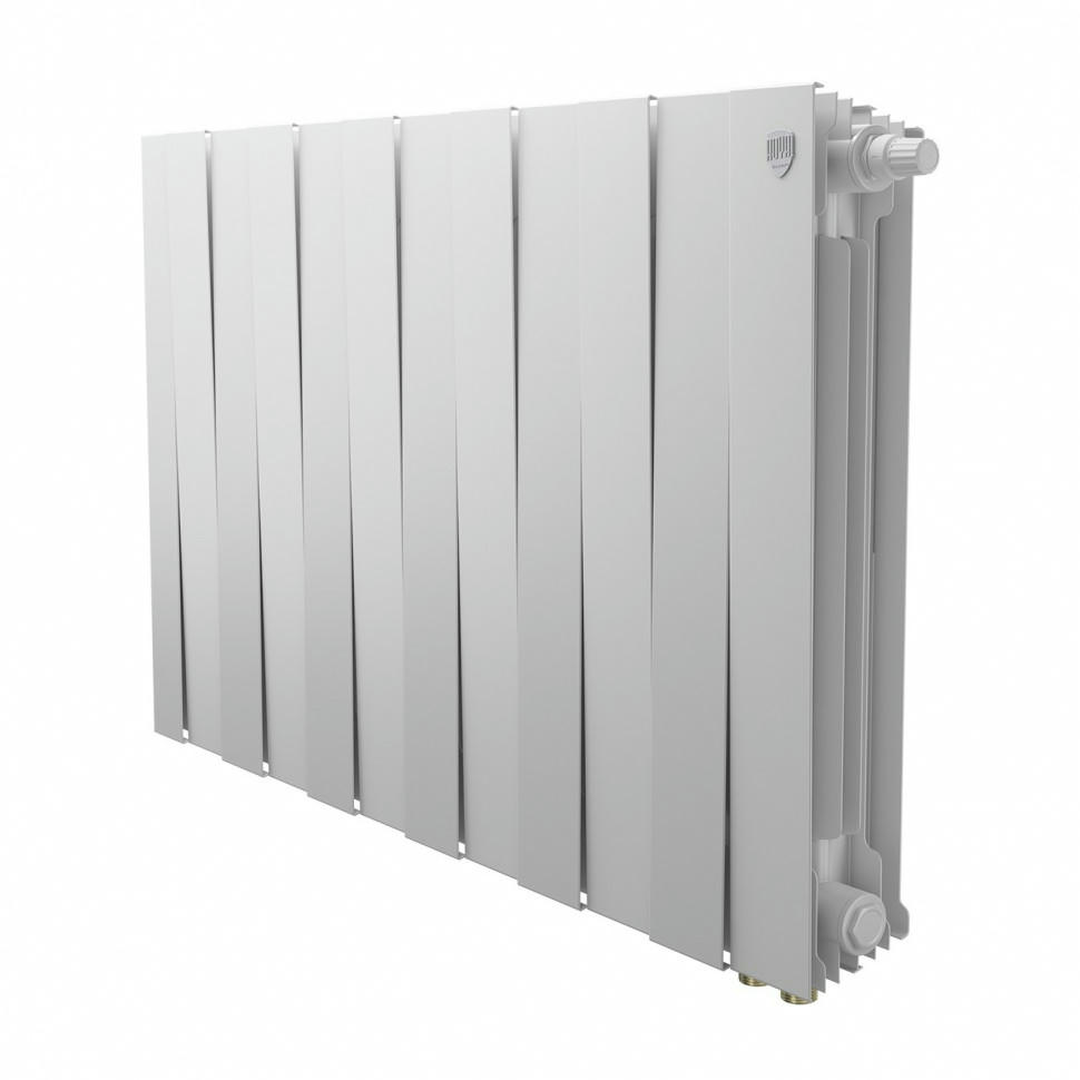 Радиатор биметаллический Royal Thermo PianoForte 500 Bianco Traffico 12 секций, нижнее подключение VDR80