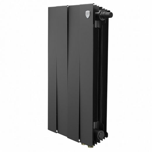 Радиатор биметаллический Royal Thermo PianoForte 500 Noir Sable 4 секции, нижнее подключение VDR80