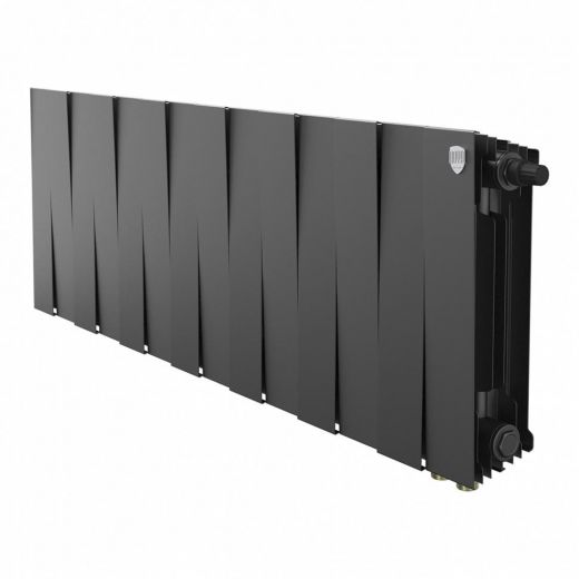 Радиатор биметаллический Royal Thermo PianoForte 300 Noir Sable 14 секций, нижнее подключение VDR80
