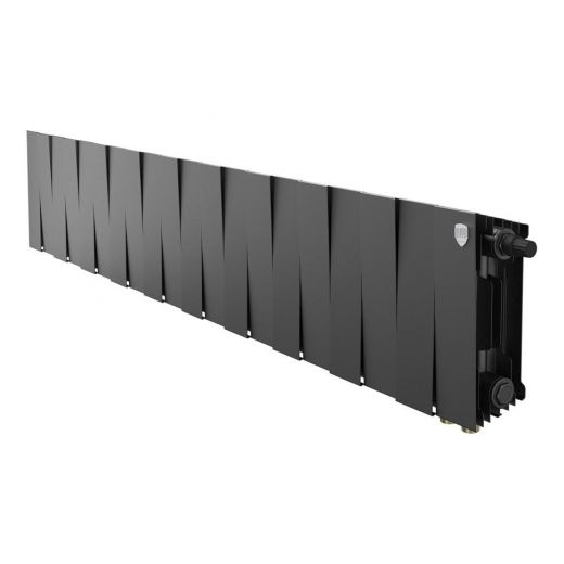 Радиатор биметаллический Royal Thermo PianoForte 200 Noir Sable 20 секций, нижнее подключение VDR