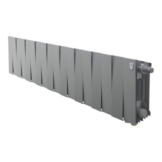 Радиатор биметаллический Royal Thermo PianoForte 200 Silver Satin 18 секций, нижнее подключение VDR