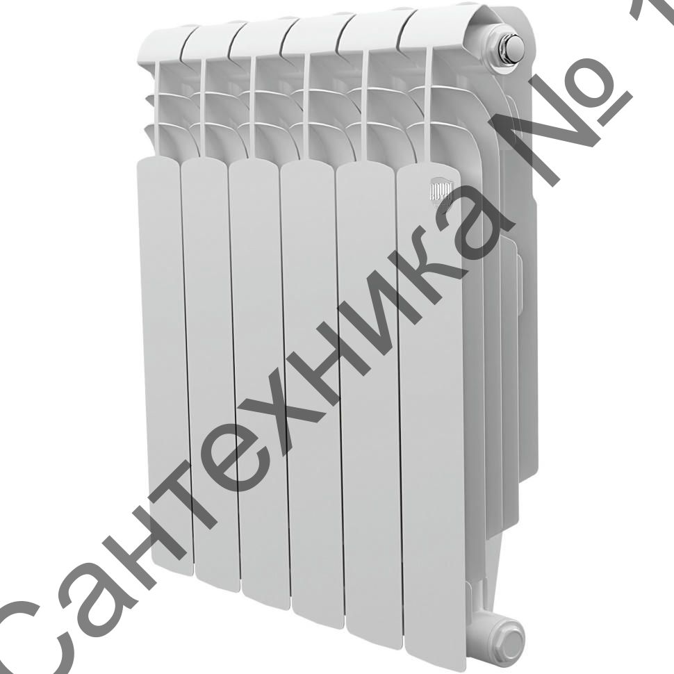 Радиатор биметаллический Royal Thermo Vittoria Super 500 2.0 6 секций, боковое подключение