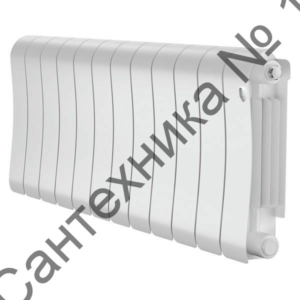 Радиатор биметаллический Royal Thermo Infinity 300 Bianco Traffico 12 секций, боковое подключение