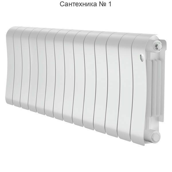 Радиатор биметаллический Royal Thermo Infinity 300 Bianco Traffico 14 секций, боковое подключение