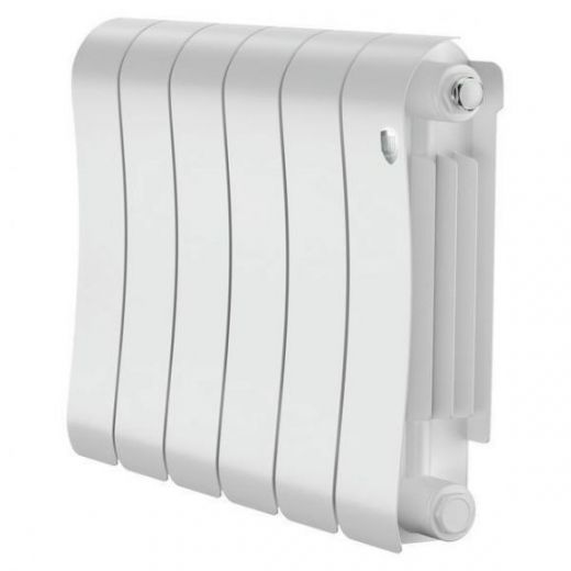 Радиатор биметаллический Royal Thermo Infinity 300 Bianco Traffico 6 секций, боковое подключение