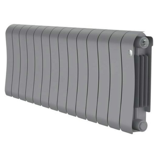 Радиатор биметаллический Royal Thermo Infinity 300 Silver Satin 14 секций, боковое подключение
