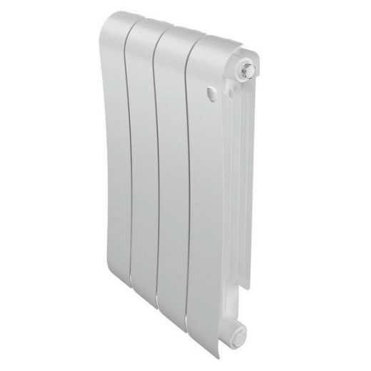 Радиатор биметаллический Royal Thermo Infinity 500 Bianco Traffico 4 секции, боковое подключение