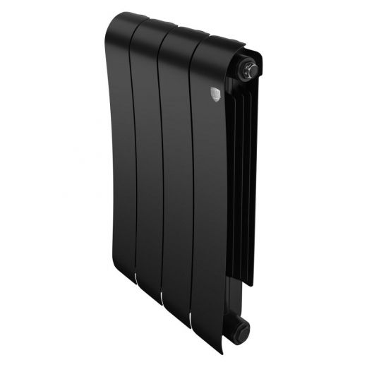 Радиатор биметаллический Royal Thermo Infinity 500 Noir Sable 4 секции, боковое подключение