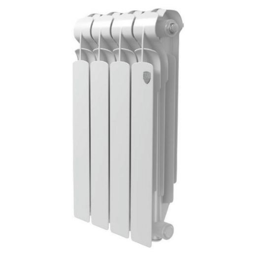 Радиатор алюминиевый Royal Thermo Indigo 500 2.0 4 секции, боковое подключение, белый