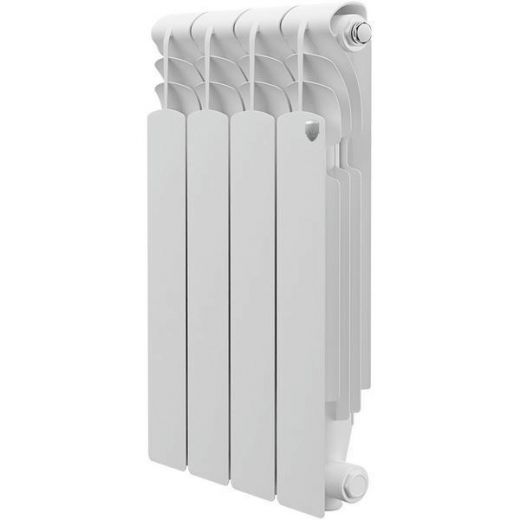Радиатор алюминиевый Royal Thermo Revolution 500 2.0 4 секции, боковое подключение, белый