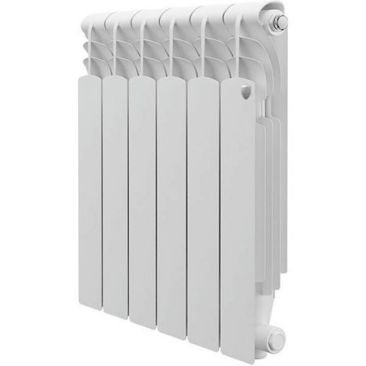 Радиатор алюминиевый Royal Thermo Revolution 500 2.0 6 секций, боковое подключение, белый