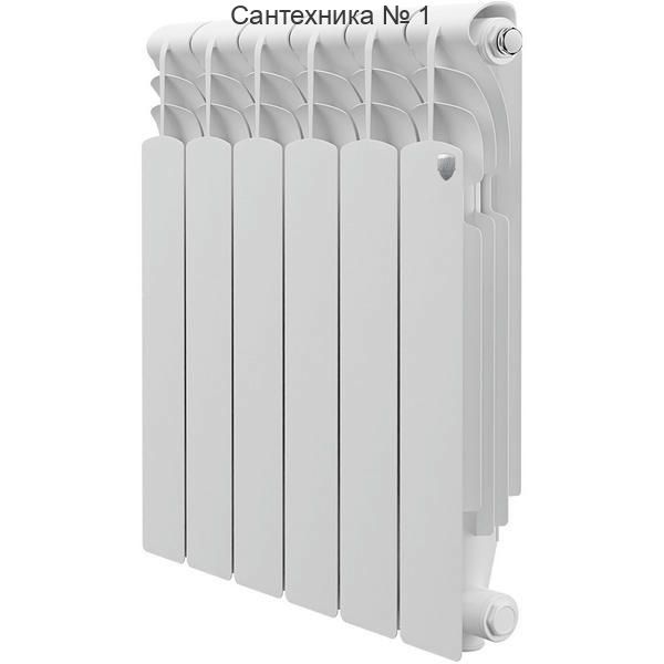 Радиатор алюминиевый Royal Thermo Revolution 500 2.0 6 секций, боковое подключение, белый
