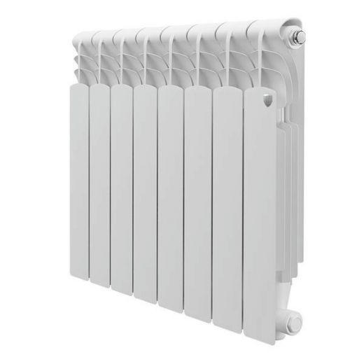 Радиатор алюминиевый Royal Thermo Revolution 500 2.0 8 секций, боковое подключение, белый