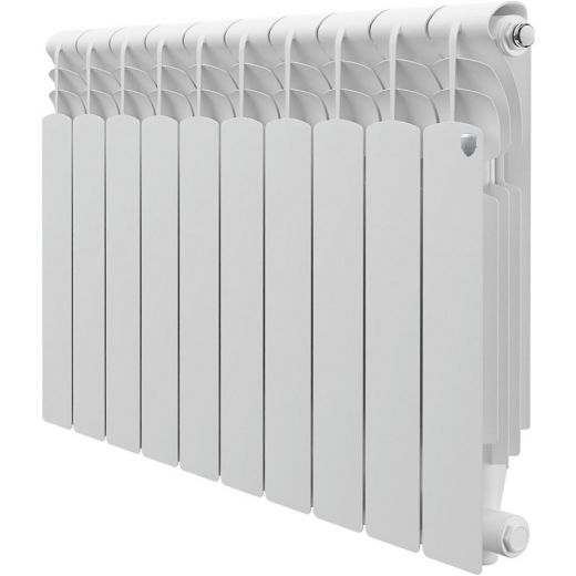 Радиатор алюминиевый Royal Thermo Revolution 500 2.0 10 секций, боковое подключение, белый