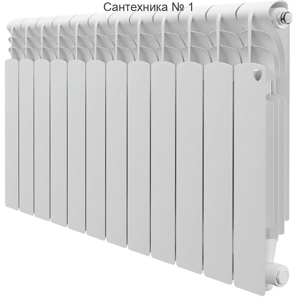 Радиатор алюминиевый Royal Thermo Revolution 500 2.0 12 секций, боковое подключение, белый