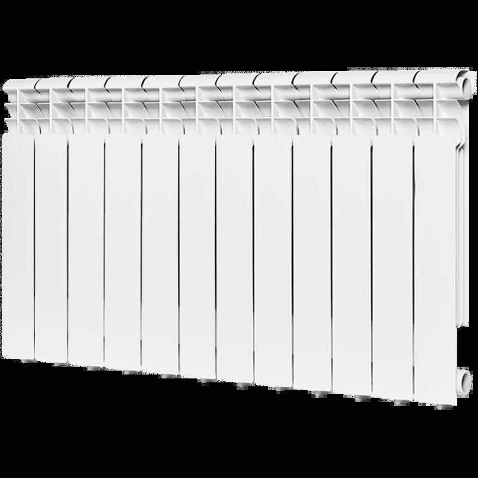 Радиатор алюминиевый секционный Profi 500 12 секции, боковое подключение Ral 9016 ROMMER