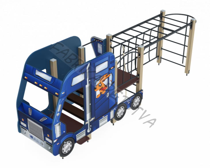 Детский игровой комплекс                           Грузовичок Горка 750                                           5260х2510х1800	Фура	ДИК 05-1104