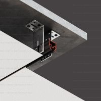 Теневой профиль для потолка Teso E04 теневой зазор 7,7 мм установка
