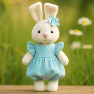 Набор для пошива "Большая Зайка Лола в голубом"