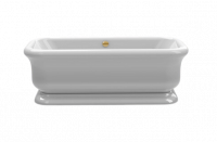 Ванна Knief Retro 0100-090-14oro 180х85 с акриловым плинтусом схема 1