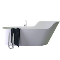 Отдельностоящая ванна Knief Glow с ассимметричной правой стороной 182х82х70 см схема 1