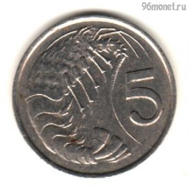 Каймановы острова 5 центов 1987