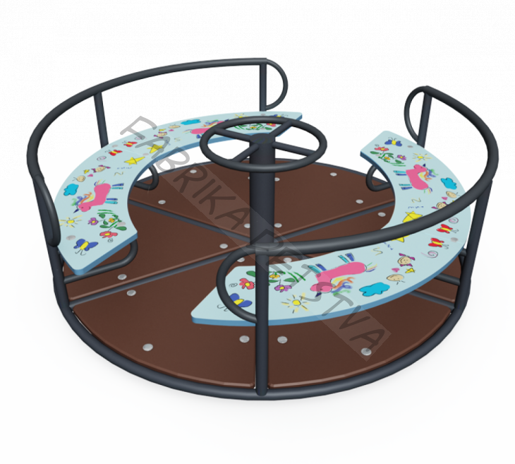 Карусель с рулем                                                   1660х1660х750 - ИО 05-307