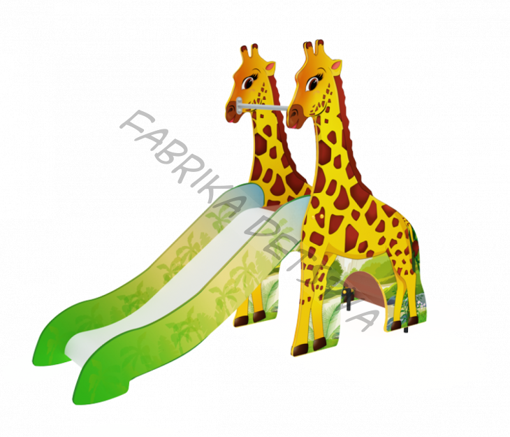 Горка Жираф 750                                           2280х570х1730	 - 	ИО 06-403