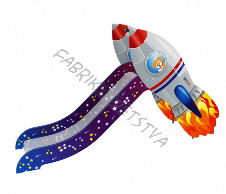 Горка Ракета H-900   2850х600х1600	ИО 06-411-УФ