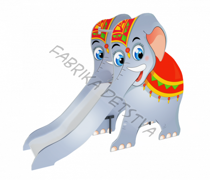 Горка Слоник 750                                           2300х570х1730	 - 	ИО 06-404