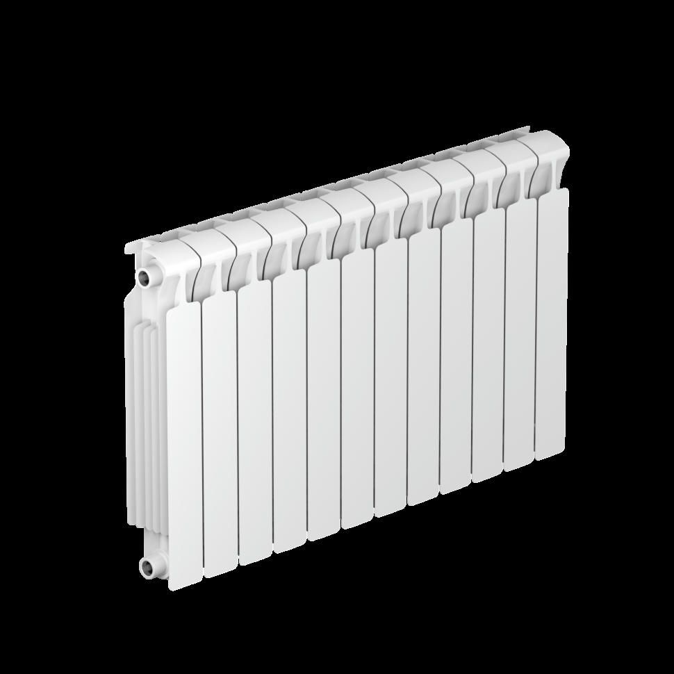 Радиатор биметаллический RIFAR MONOLIT 500 12 секций, боковое подключение (белый RAL 9016)