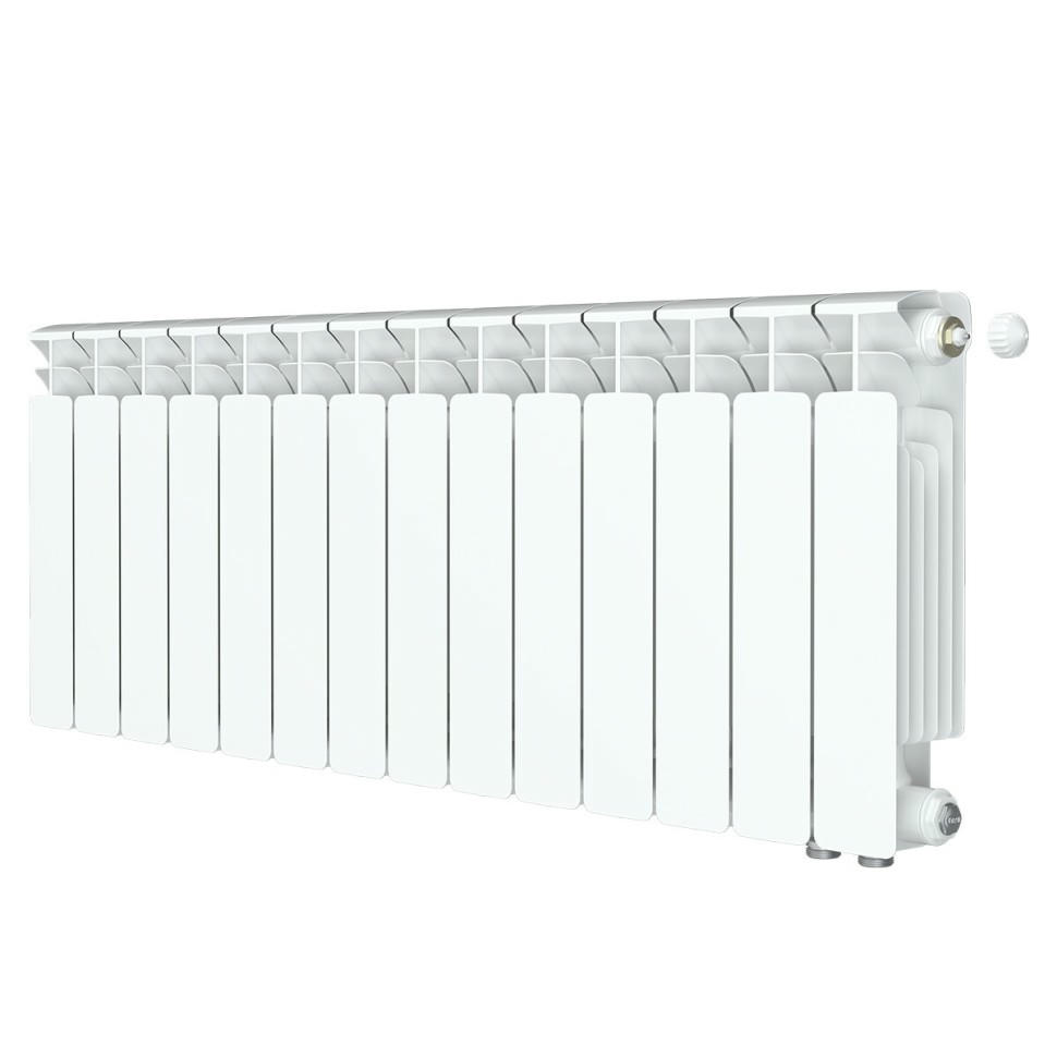 Радиатор биметаллический RIFAR BASE VENTIL 350 14 секций, нижнее правое подключение (белый RAL 9016)