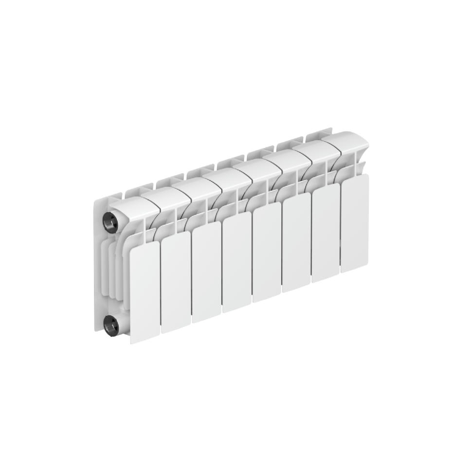 Радиатор биметаллический RIFAR BASE 200 8 секций, боковое подключение (белый RAL 9016)
