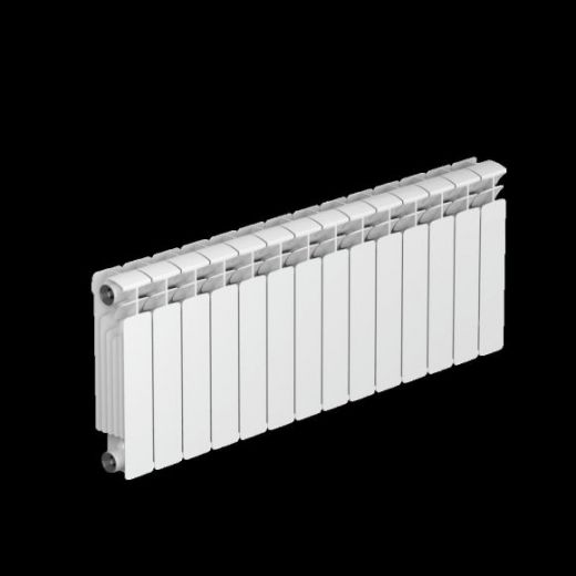 Радиатор биметаллический RIFAR BASE 350 14 секций, боковое подключение (белый RAL 9016)