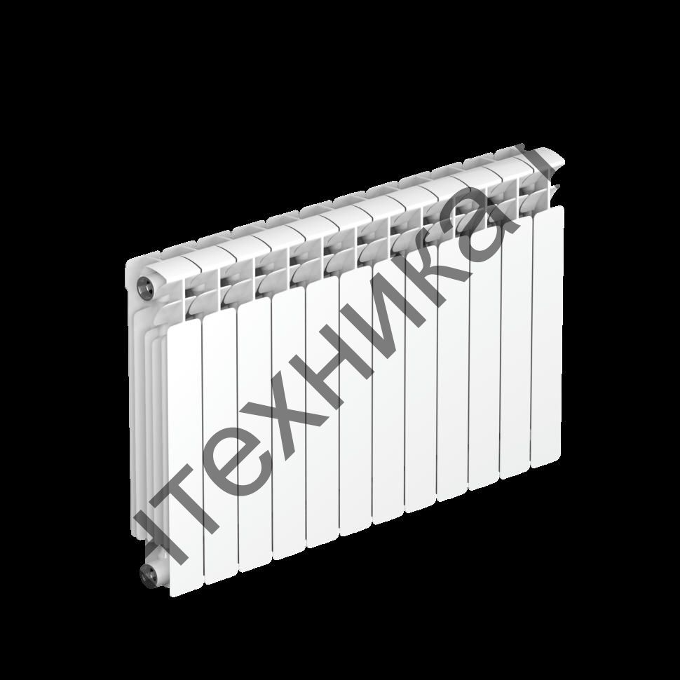 Радиатор биметаллический RIFAR BASE 500 12 секций, боковое подключение (белый RAL 9016)