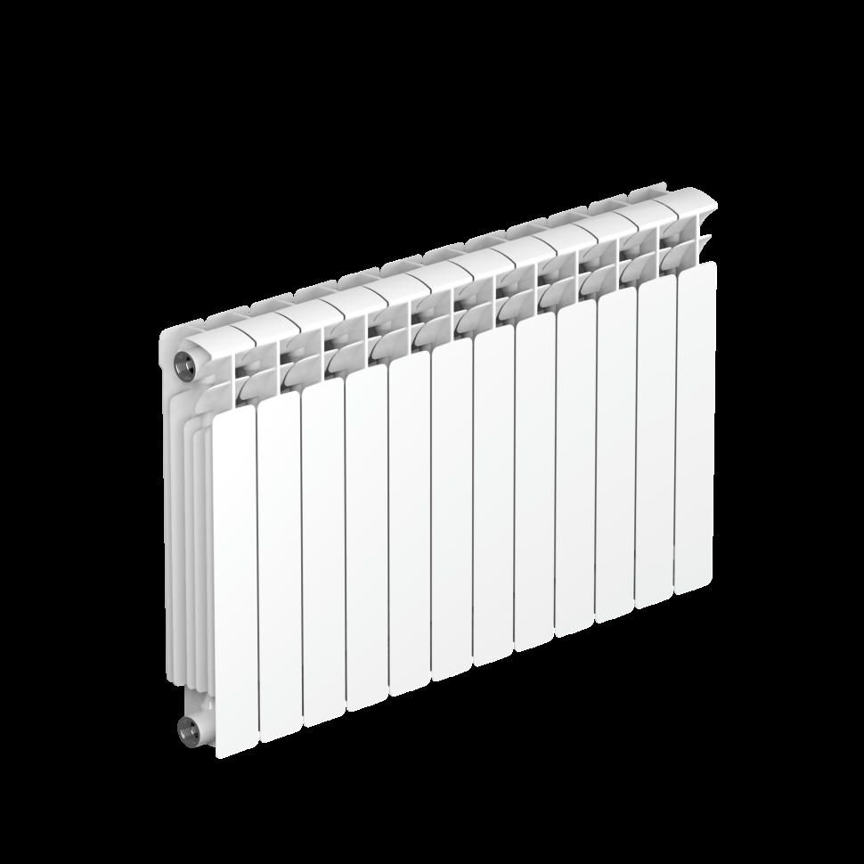 Радиатор биметаллический RIFAR BASE 500 12 секций, боковое подключение (белый RAL 9016)