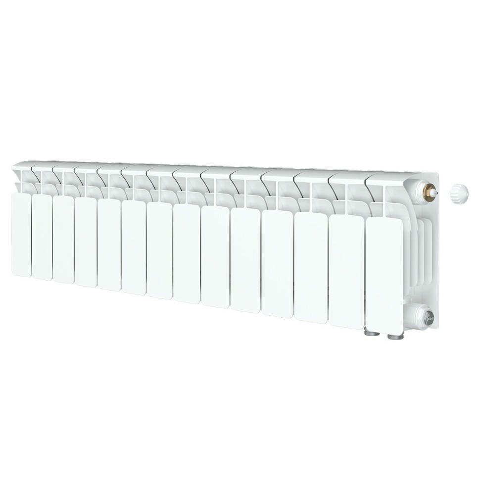 Радиатор биметаллический RIFAR BASE VENTIL 200 14 секций, нижнее правое подключение (белый RAL 9016)