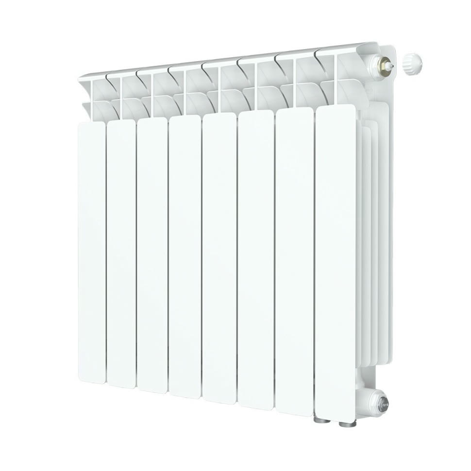 Радиатор биметаллический RIFAR BASE VENTIL 500 8 секций, нижнее правое подключение (белый RAL 9016)