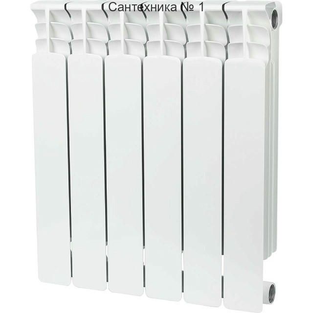 Радиатор биметаллический секционный Space 500 6 секций, боковое подключение STOUT