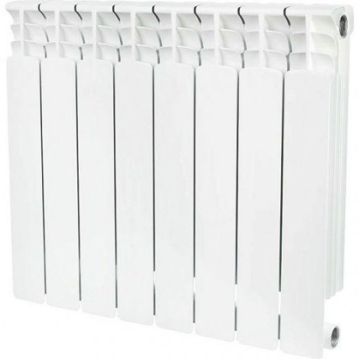 Радиатор биметаллический секционный Space 500 8 секций, боковое подключение STOUT