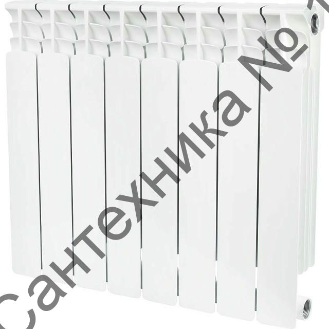 Радиатор биметаллический секционный Space 500 8 секций, боковое подключение STOUT