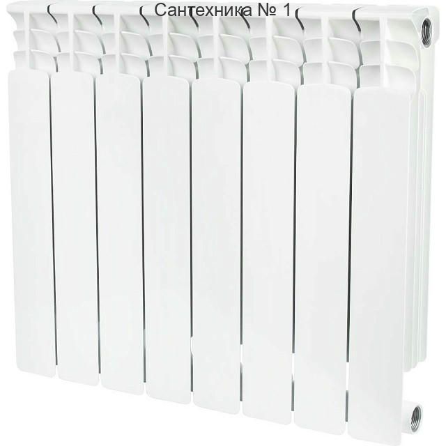 Радиатор биметаллический секционный Space 500 8 секций, боковое подключение STOUT